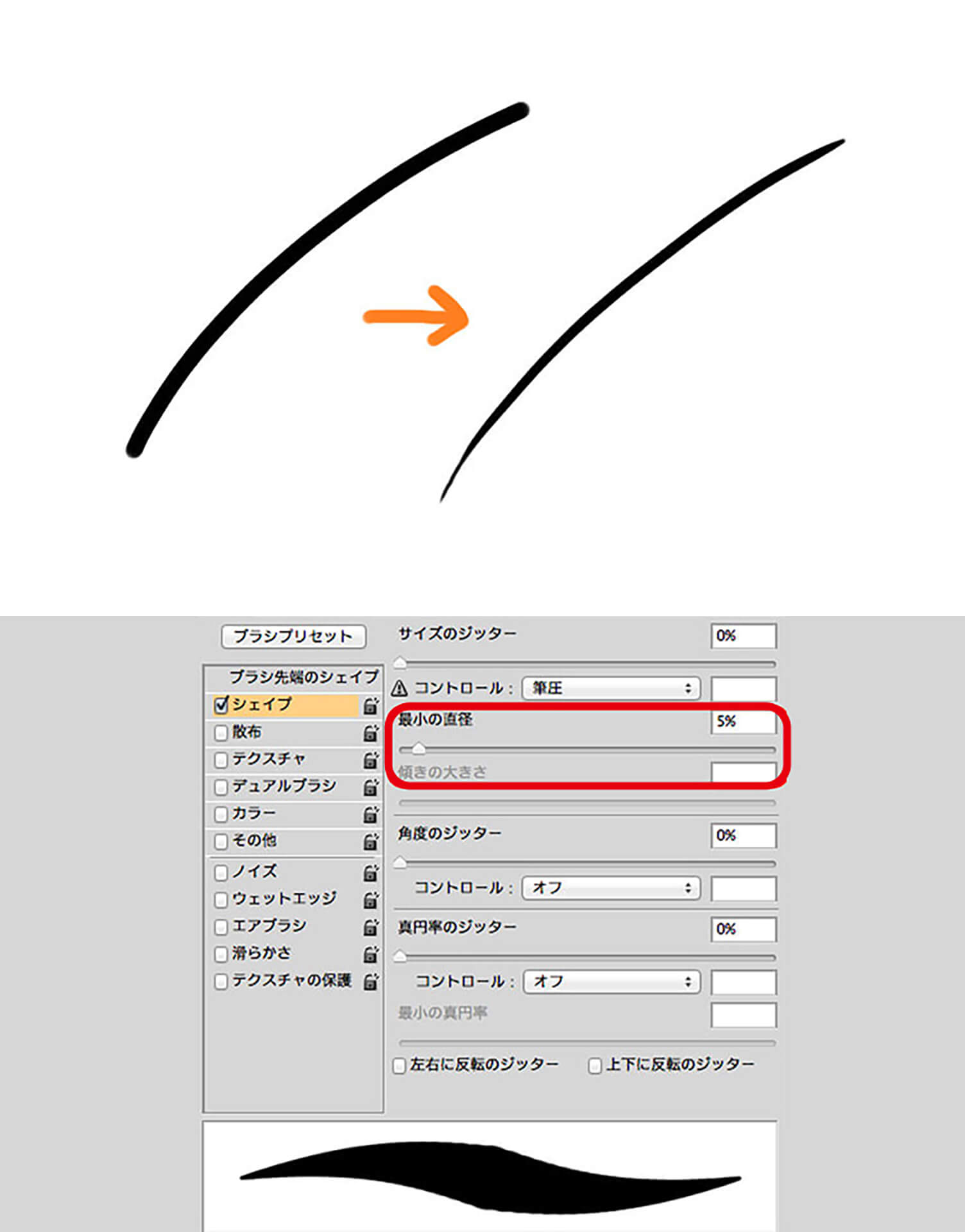 使い方いろいろ オリジナル筆圧ブラシの作り方 Boel Inc ブランディング デザインファーム